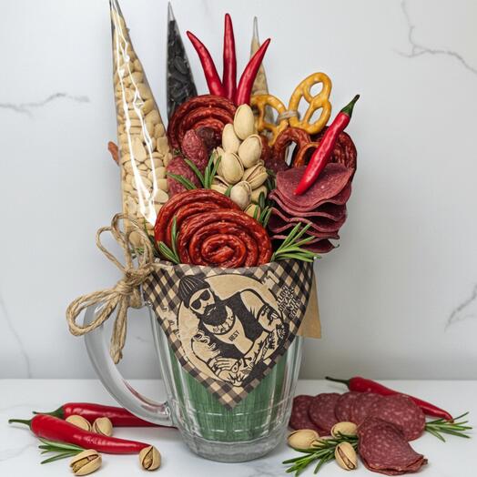 Мужской букет в пивной кружке арт. 10214