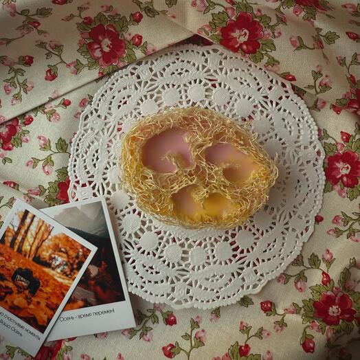 Мыло с люффой