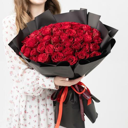 51 красная  роза