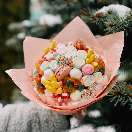 Bouquet of marmalade and Pinkie candies