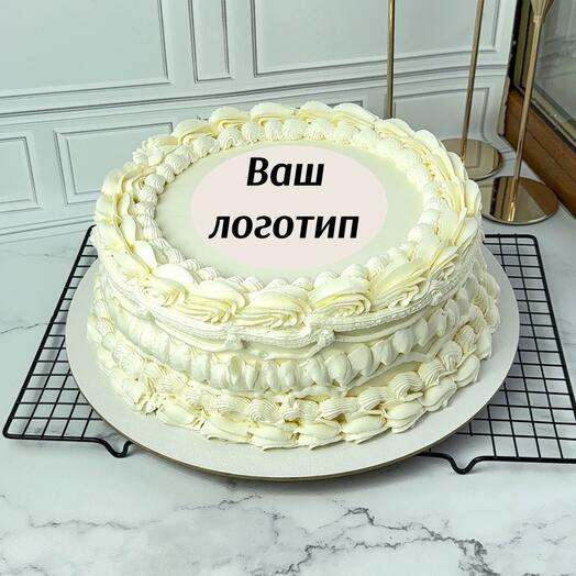 Торт на корпоратив,коллегам,партнёрам, начальнику , начальнице, сотрудникам, директору, на работу,с вашим логотипом,брендом