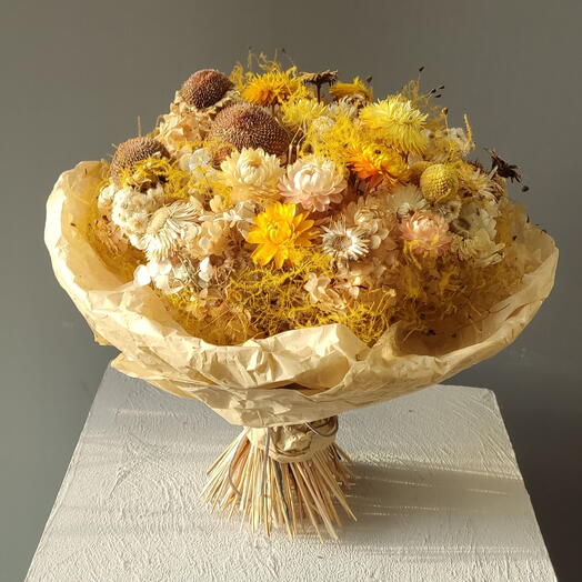 Букет из сухоцветов "Тёплая осень"