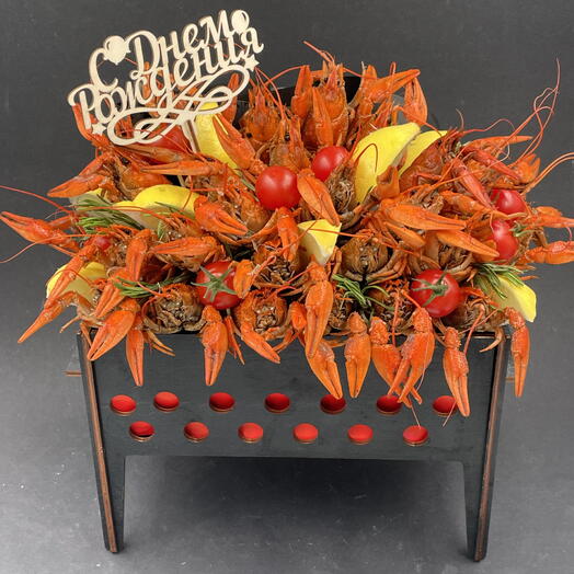 Букет из раков подарок мужчине на день рождения юбилей