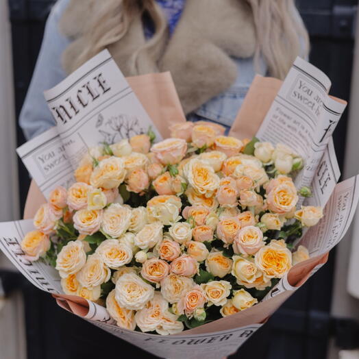 Кустовые розы 🥀 Кении микс
