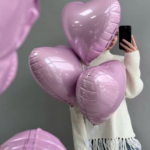 💕💕💕Шары гелиевые сердца набор 3шт