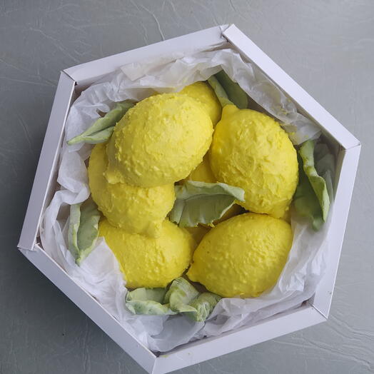 Зефирные лимончики в шоколадной глазури