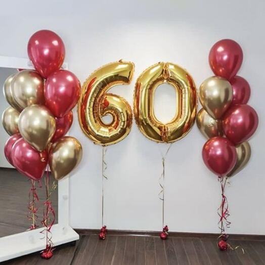 Набор шаров на 60 лет