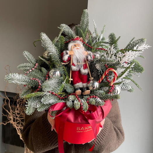 Композиция из пихты на Новый год