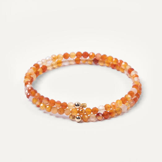 Браслет Ирис Сердолик 14K 37 см (BRA1129)