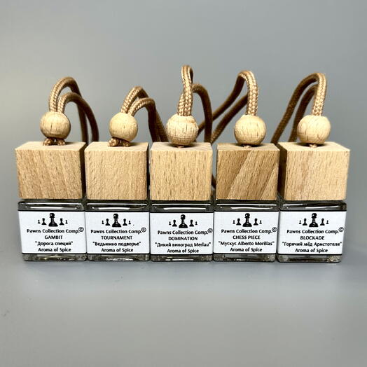 Восточная коллекция Pawns Collection 5 в 1 ароматизаторов для автомобиля Aroma of Spice 40 мл
