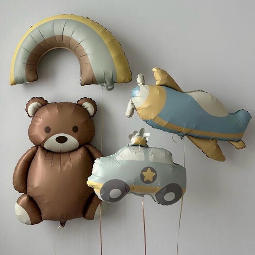 Набор фольгированных Шаров 4 штуки