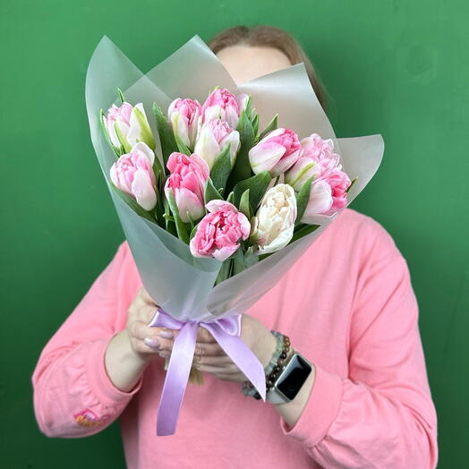 Букет-комплимент из Тюльпанов 11шт🌷