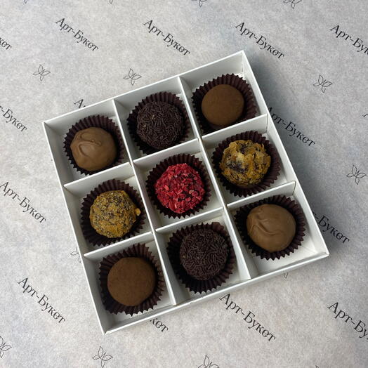 Набор конфет ручной работы «трюфель» 9 шт