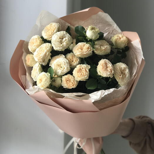 5 кустовых  пионовидных роз Summer Spray Rose