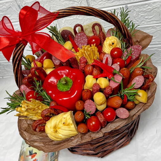 Мужской букет 🥩 подарочная корзина 🎁