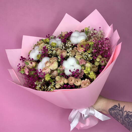 Хлопок и сухоцветы (002)