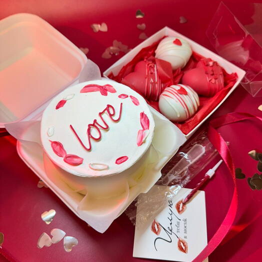 Набор: Бенто торт и пирожное картошка. Девушке,жене,мужу, парню,маме, подруге, паре