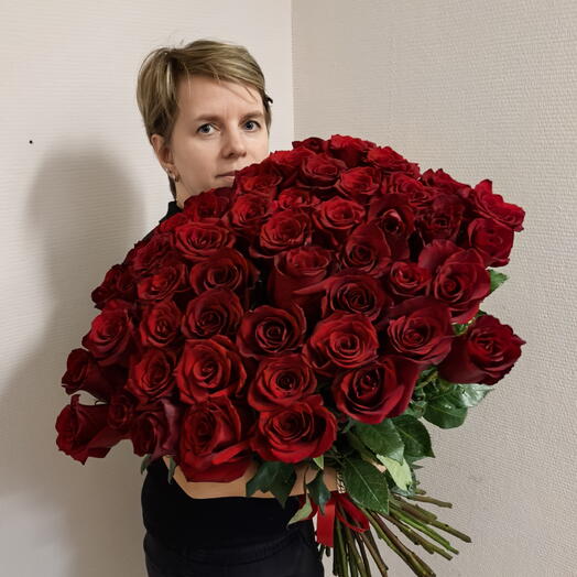 51 роза 80 см