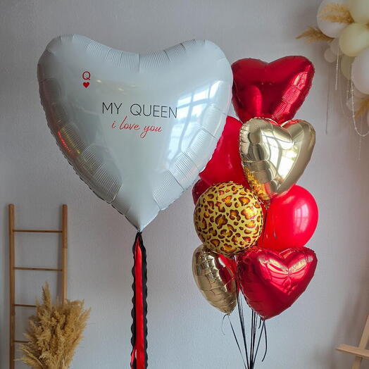 Шары на 14 февраля - Королева сердца