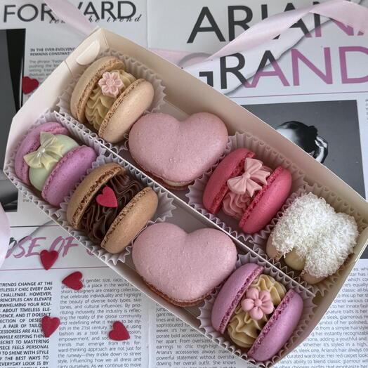 Набор любовных макарон с сердцем в подарок жене / девушке