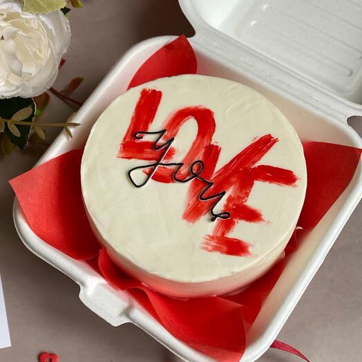 Бенто торт love you