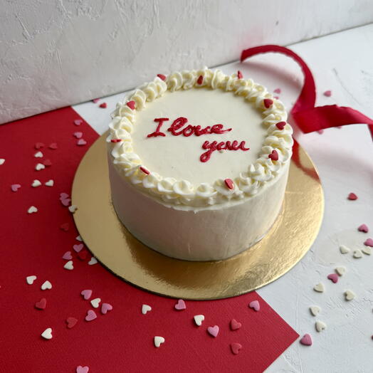 Бенто торт I love you, к дню святого Валентина