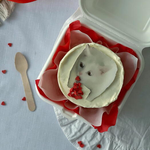 Бенто Торт подруге на 14 февраля. Любимой/любимому