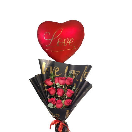 Love Flower Balloon 12