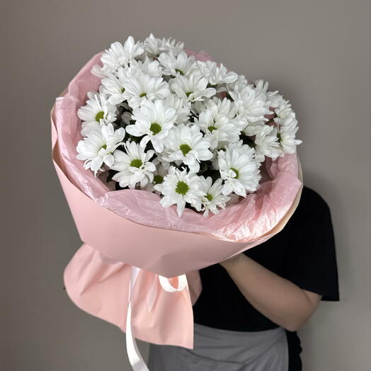 Секрет счастья Монобукет из кустовых хризантем 🌸
