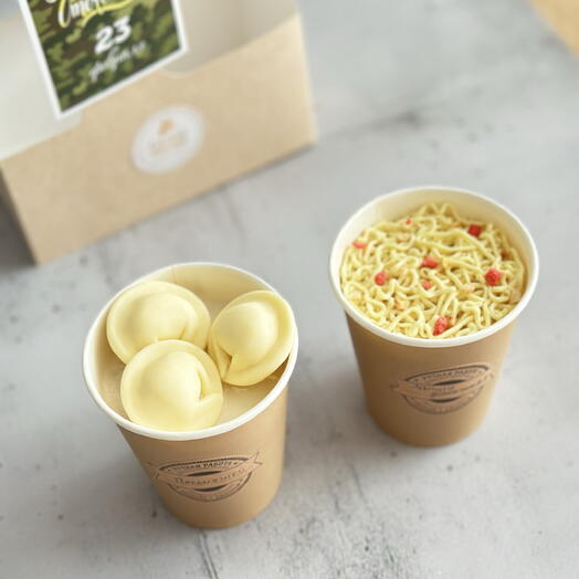 Комбо набор тортов cake to go «Пельмешки и Лапша» (Веган)