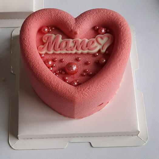 Бенто тортик "Сердце" для мамы на 8 марта