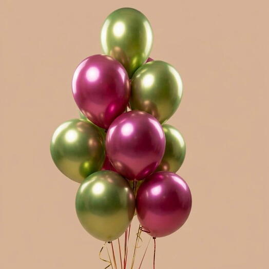 Фонтан из хромированных Шаров «Праздник»