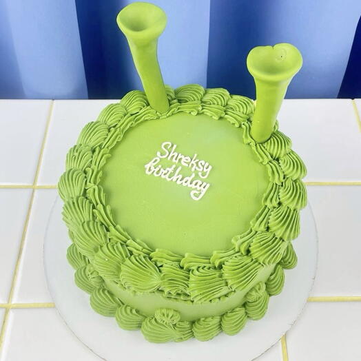 Торт ламбет на день рождения "Shreksy"