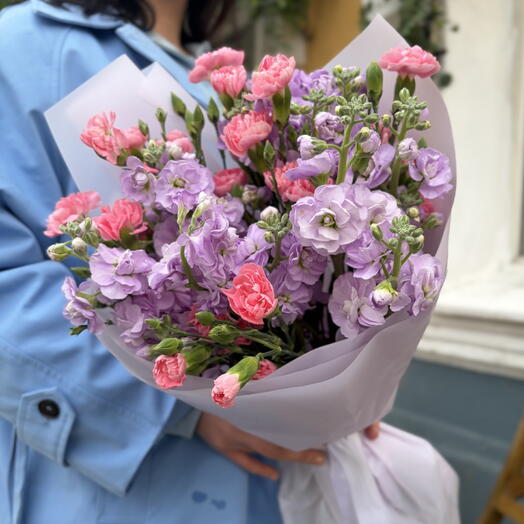 Ароматная маттиола и кустовая гвоздика 🫀💕