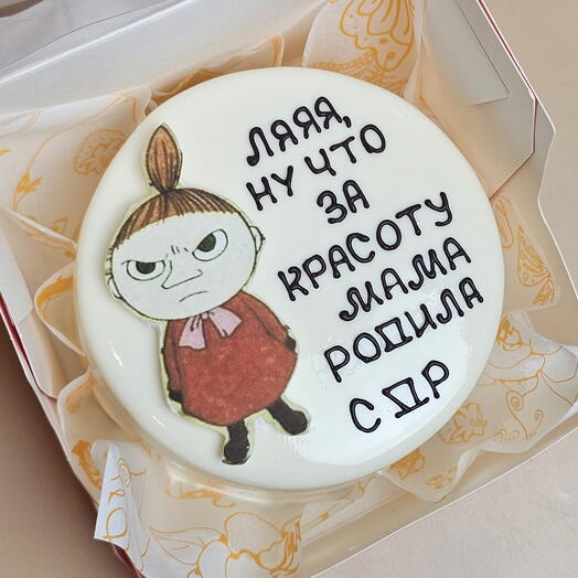 Бенто-торт на День рождения с сахарной картинкой