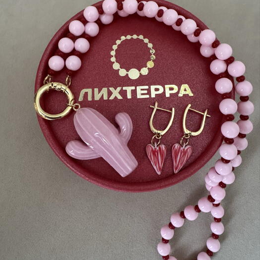 Комплект колье и серьги