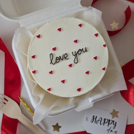 Бенто торт love you