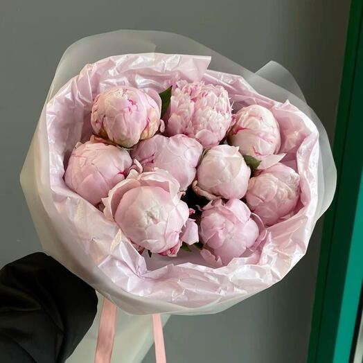 Акция❣️ 9 нежно-розовых пионов💗