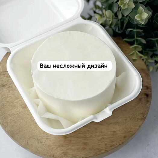 Бенто торт с несложным дизайном