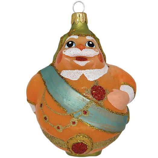 Ёлочная игрушка "Барон Апельсин" (Бирюсинка) усы светлые