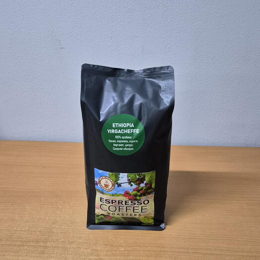 Зерновой кофе Дом Кофе "Ароматика" ETHIOPIA YIRGACHEFFE 100% арабика, 1 кг