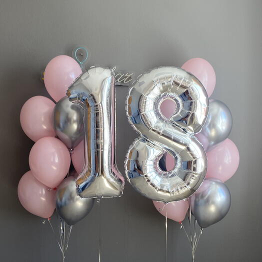 Набор шаров на 18 летие