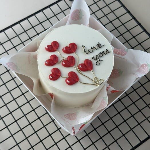 Бенто с сердечками love you
