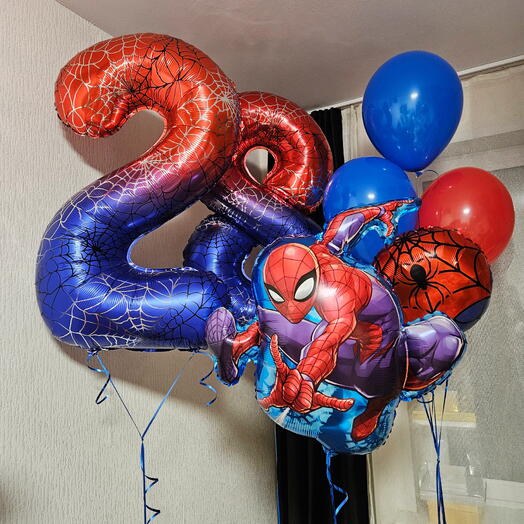 Шары паук на 28лет мужчине,мужу,парню,любимому-8шаров