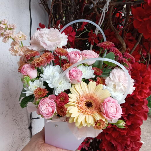 Композиция Розовый сад 💐🧺💕