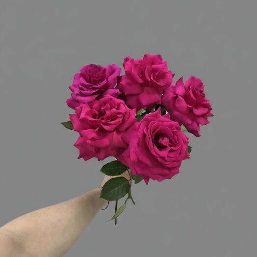 5 французских роз Pink Floid