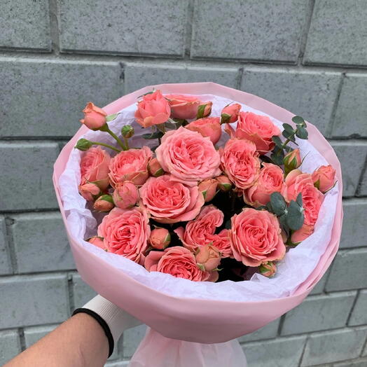Букет из кустовых роз🩷