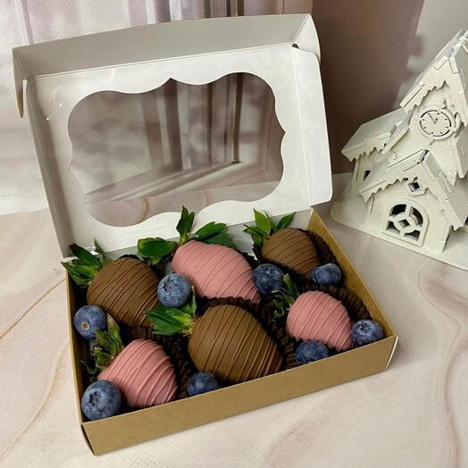 Berry Mini 🍓 Клубника в бельгийском шоколаде 6 штук