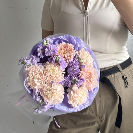 Диантусы и маттиола 💜