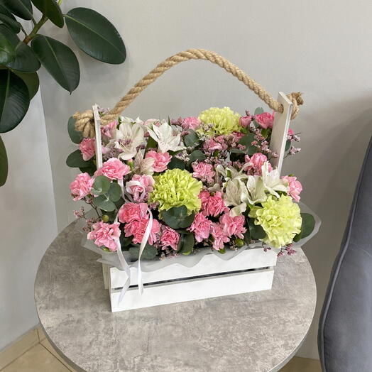 Летняя композиция в ящике 🌿💛
